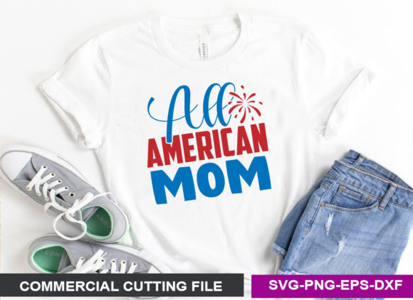 All American Mom SVG: Graphics for Crafts