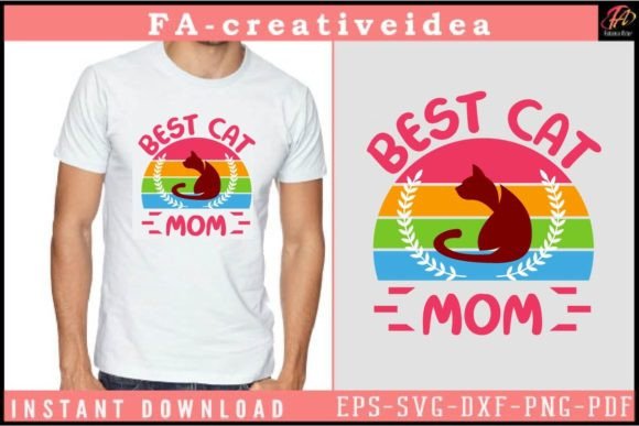 Best Cat Mom Svg Design: Graphics and Crafts for Digital Sellers
