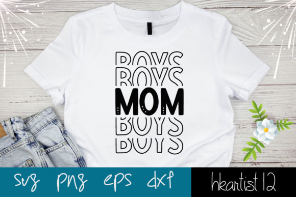 Boys Mom Svg Cut File: Graphics for Crafts