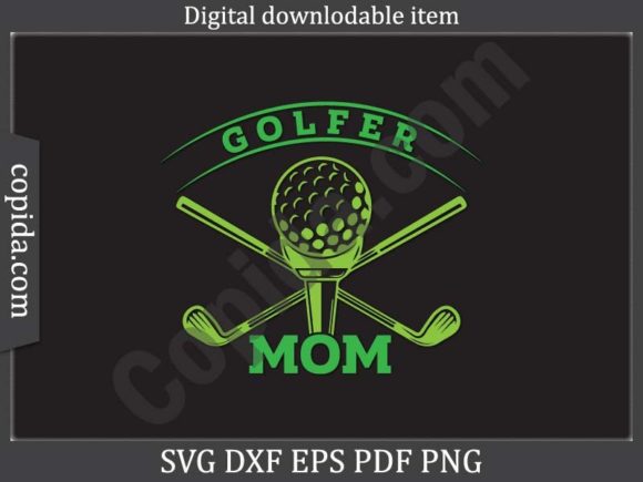 Golfer Mom Svg Printable Cutting File