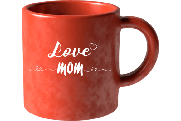 Love Mom - SVG Vector Design